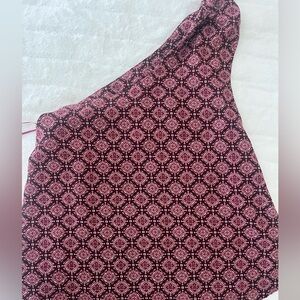 Free People Patterned One-Shoulder Top